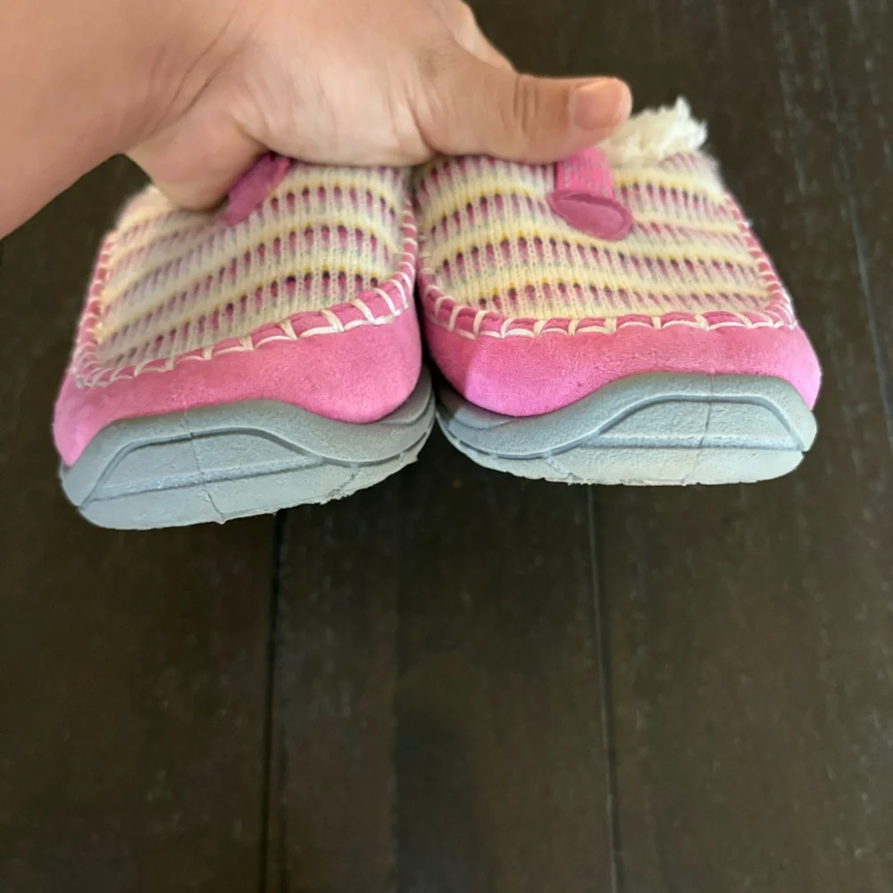 Northsude Avery Slipper Shoes Faux Fur Lined Cozy Warm‎ Size Girl’s 13 Knit